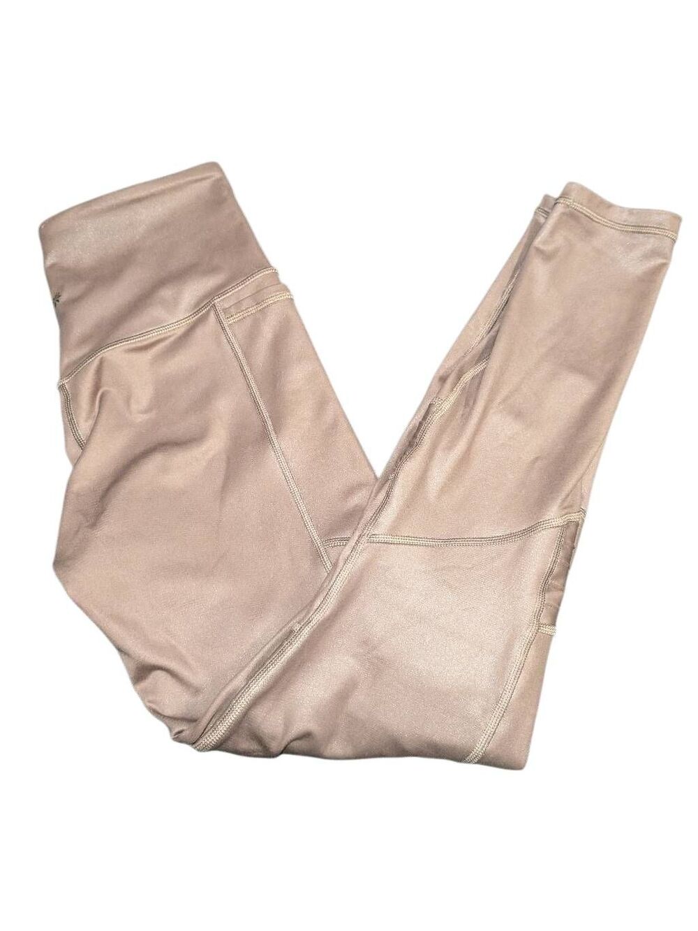Athleta Womens Leggings Brown Inclination Moto Polyester Spandex Women's Size XS